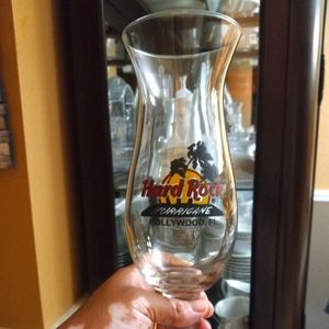 HARD ROCK HURRICANE HOLLYWOOD FLORIDA GLASS 10"